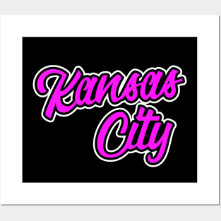 Vintage Kansas City Pink Script For KCMO Locals Posters and Art